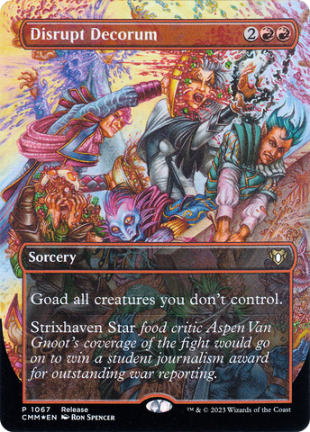 Disrupt Decorum (LARP-1067)  Foil - Commander Masters (Borderless)