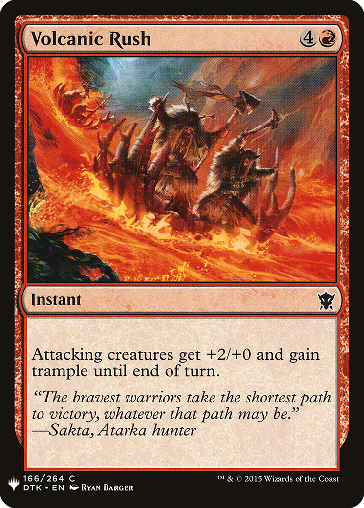 Volcanic Rush (LIST-166)  - The List