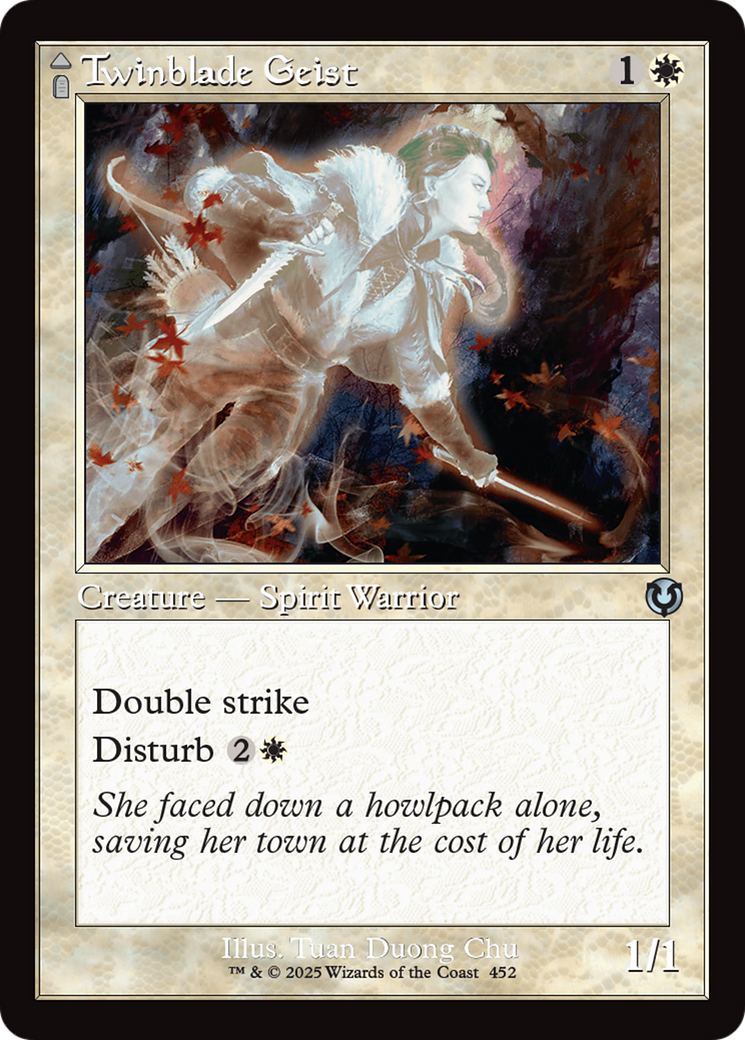 Twinblade Geist (Retro Frame) (INR-452)  Foil - Innistrad Remastered