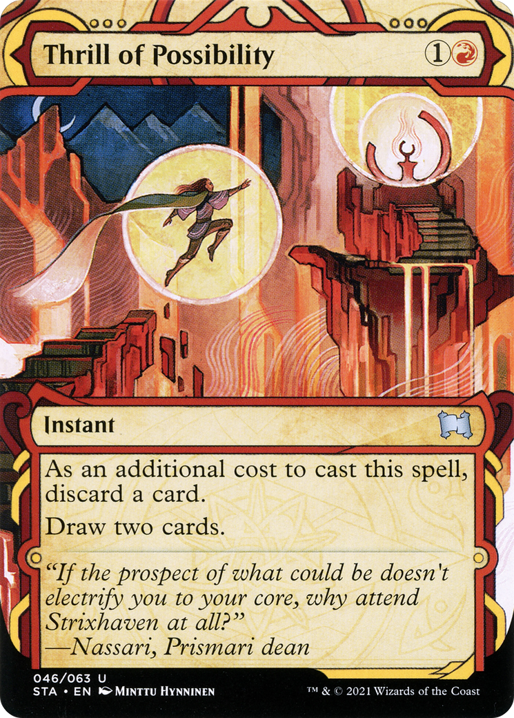 Thrill of Possibility (STA-046)  - Strixhaven Mystical Archive: (Showcase) (Borderless)