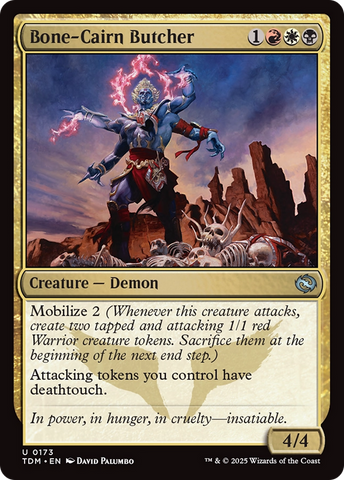 Bone-Cairn Butcher (TDM-173)  Foil - Tarkir: Dragonstorm