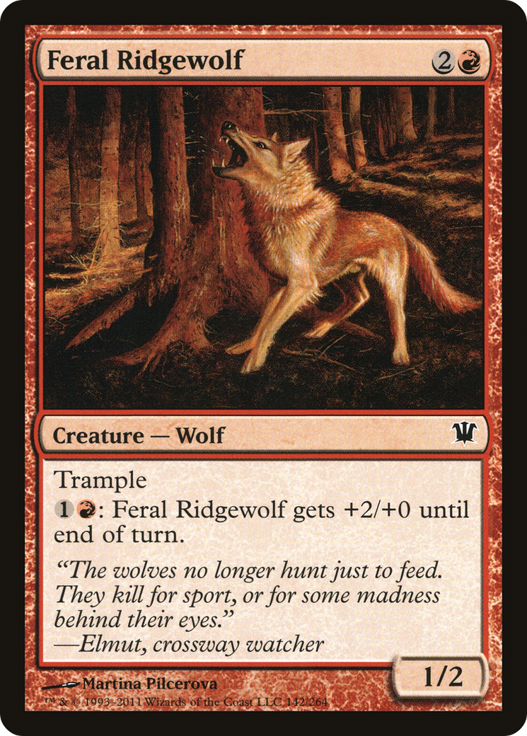 Feral Ridgewolf (ISD-142)  Foil - Innistrad