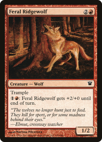 Feral Ridgewolf (ISD-142)  - Innistrad