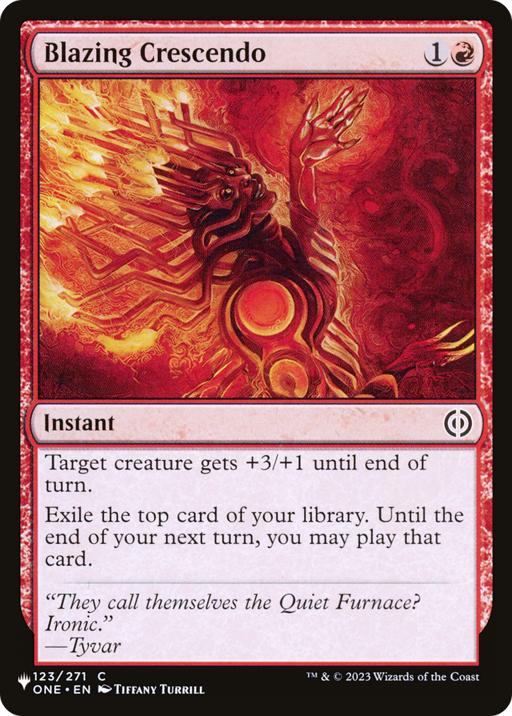 Blazing Crescendo (LIST-ONE-123)  - The List