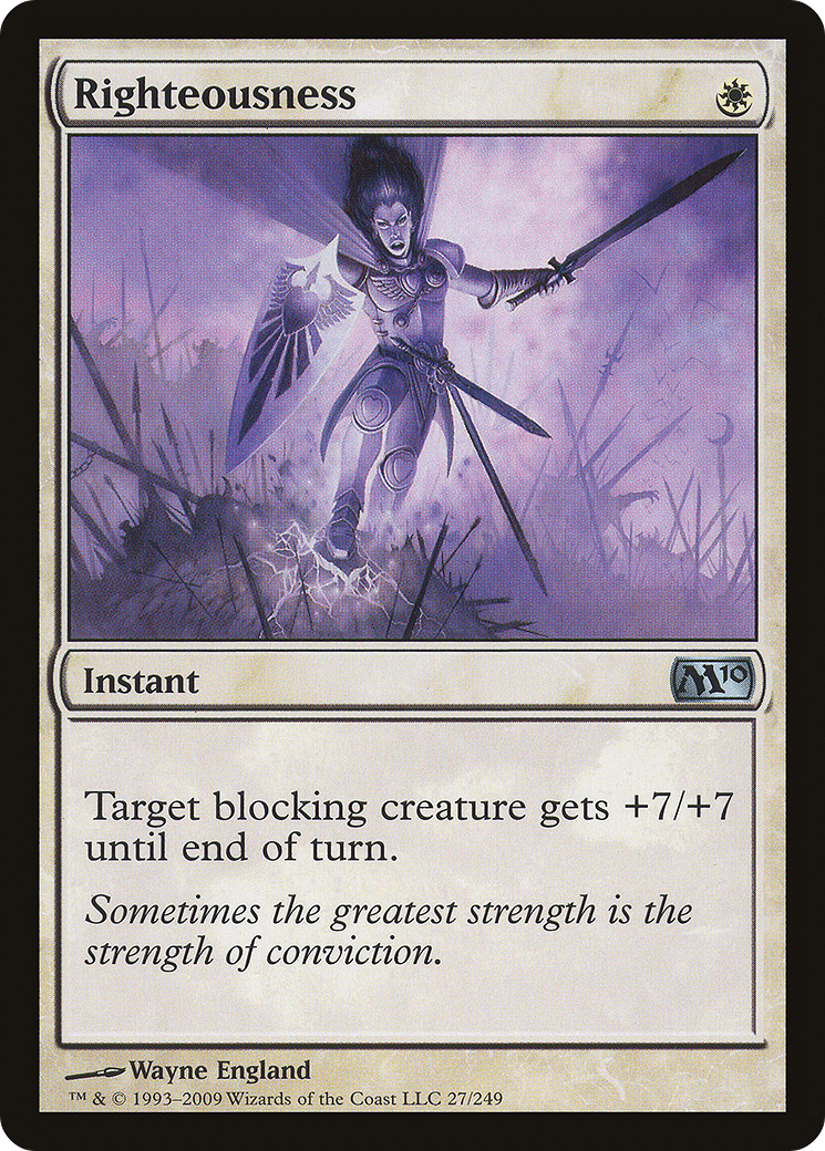 Righteousness (M10-027)  Foil - Magic 2010