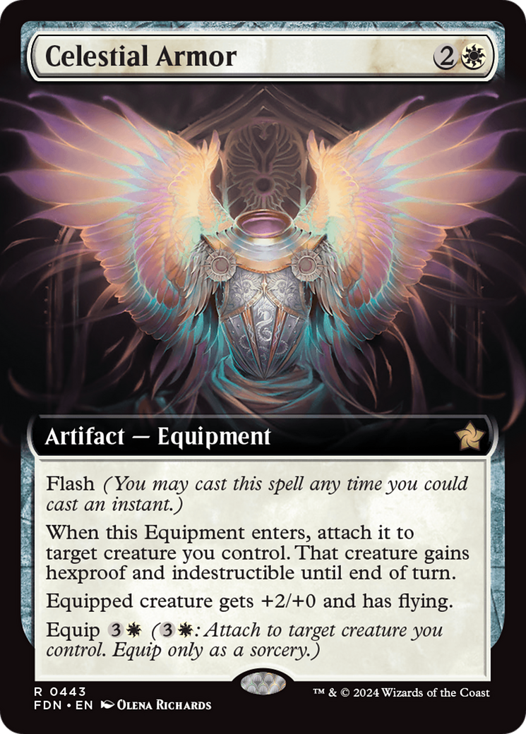 Celestial Armor (Extended Art) (FDN-443)  Foil - Foundations: (Extended Art)