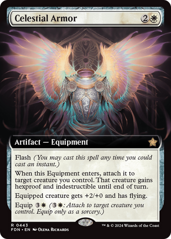 Celestial Armor (Extended Art) (FDN-443)  - Foundations: (Extended Art)