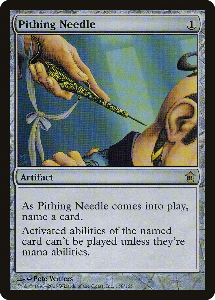 Pithing Needle (SOK-158)  Foil - Saviors of Kamigawa