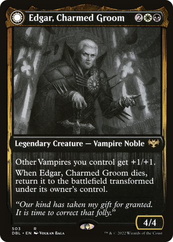 Edgar, Charmed Groom (DBL-503)  - Innistrad: Double Feature: (Double Faced Transform)