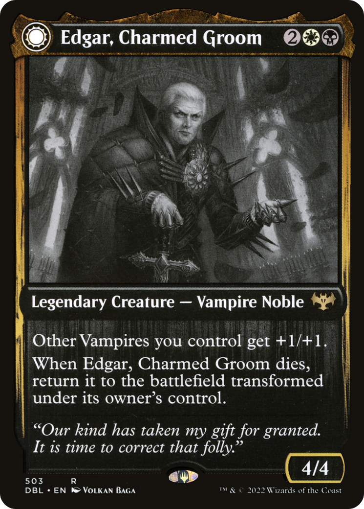 Edgar, Charmed Groom (DBL-503)  - Innistrad: Double Feature: (Double Faced Transform)