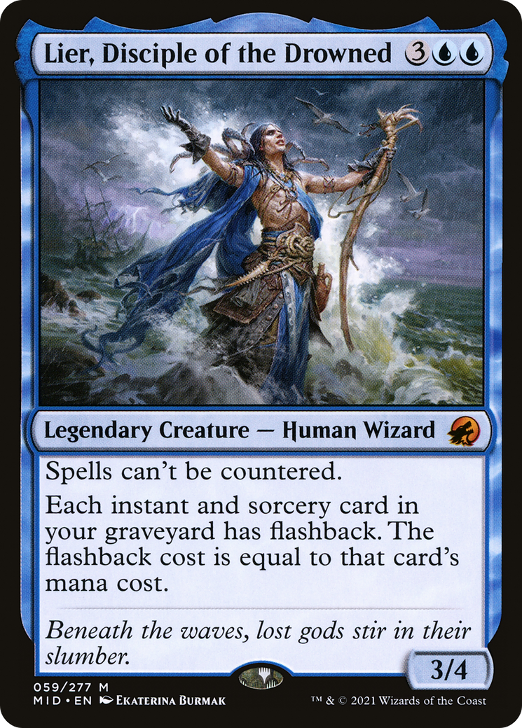 Lier, Disciple of the Drowned (MID-059)  Foil - Innistrad: Midnight Hunt