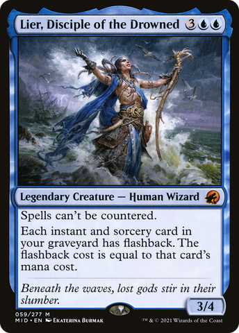 Lier, Disciple of the Drowned (MID-059)  Foil - Innistrad: Midnight Hunt