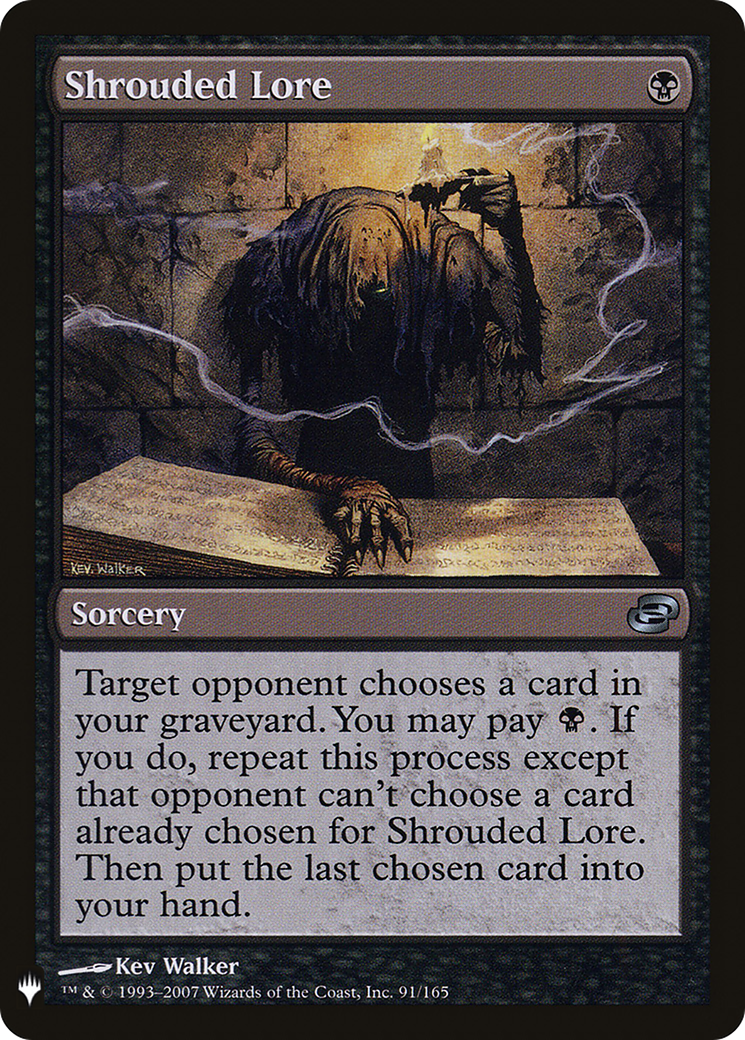 Shrouded Lore (LIST-091)  - The List