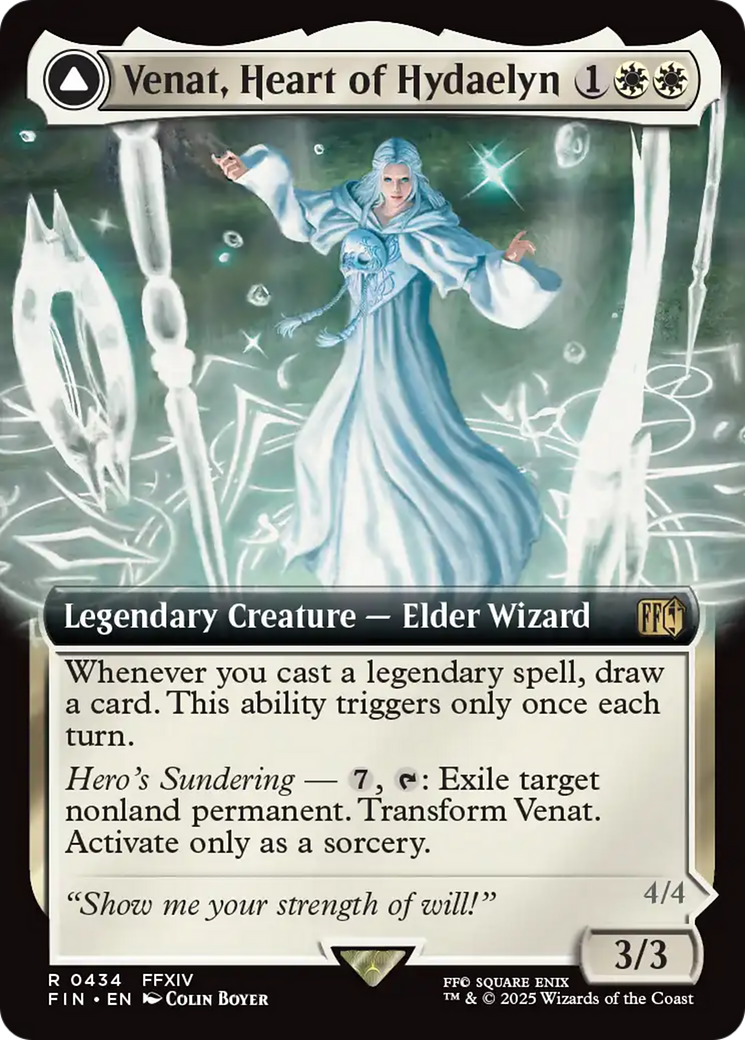 Venat, Heart of Hydaelyn (Extended Art) (FIN-434)  Foil - FINAL FANTASY: (Extended Art)