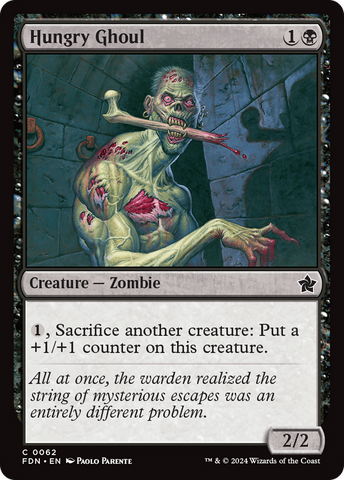 Hungry Ghoul (FDN-062)  Foil - Foundations