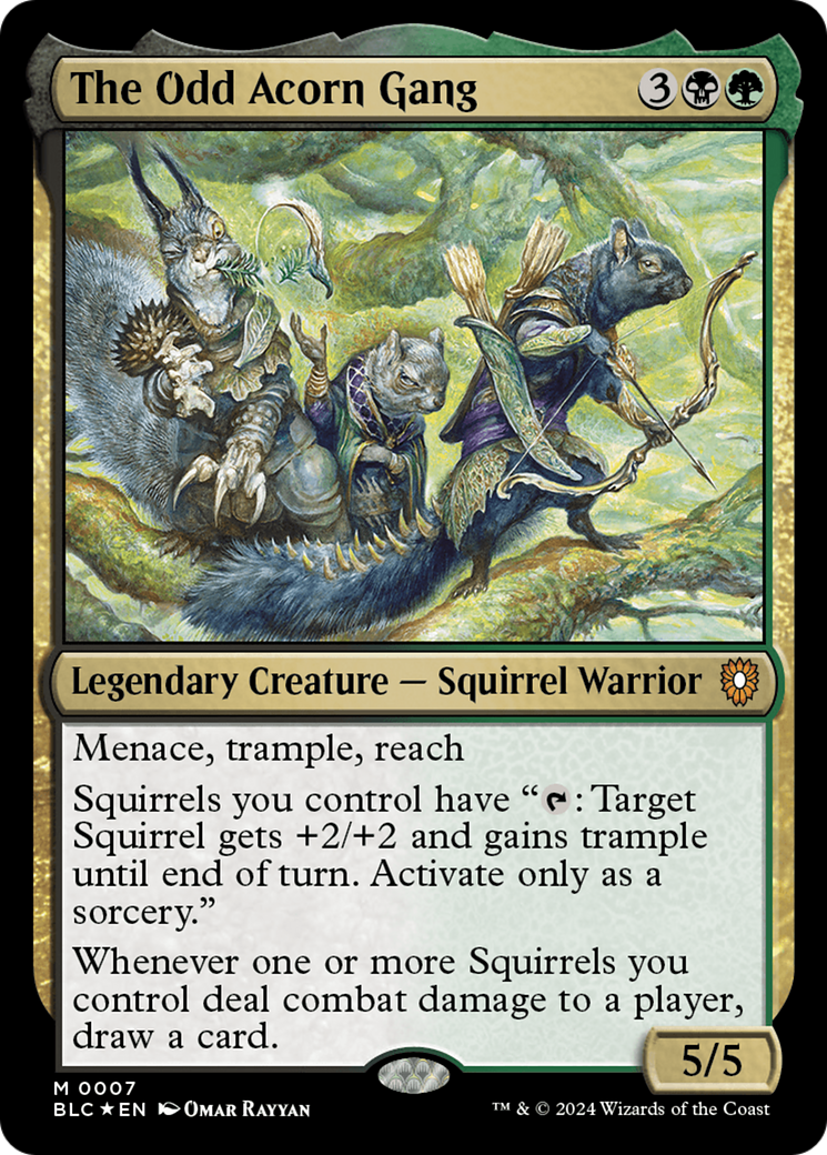 The Odd Acorn Gang (BLC-007)  Foil - Bloomburrow Commander