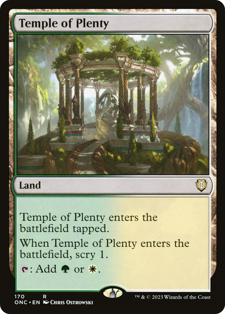Temple of Plenty (ONC-170)  - Phyrexia: All Will Be One Commander