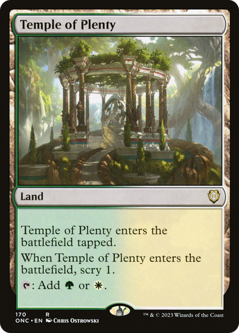 Temple of Plenty (ONC-170)  - Phyrexia: All Will Be One Commander