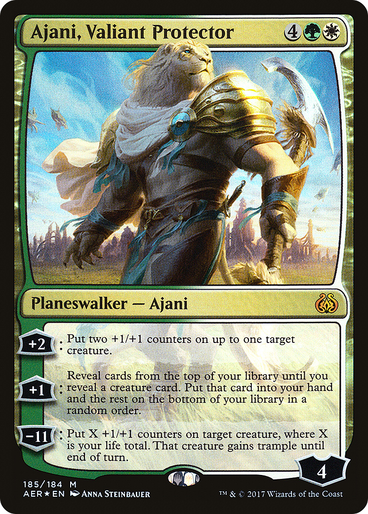 Ajani, Valiant Protector (AER-185)  Foil - Aether Revolt