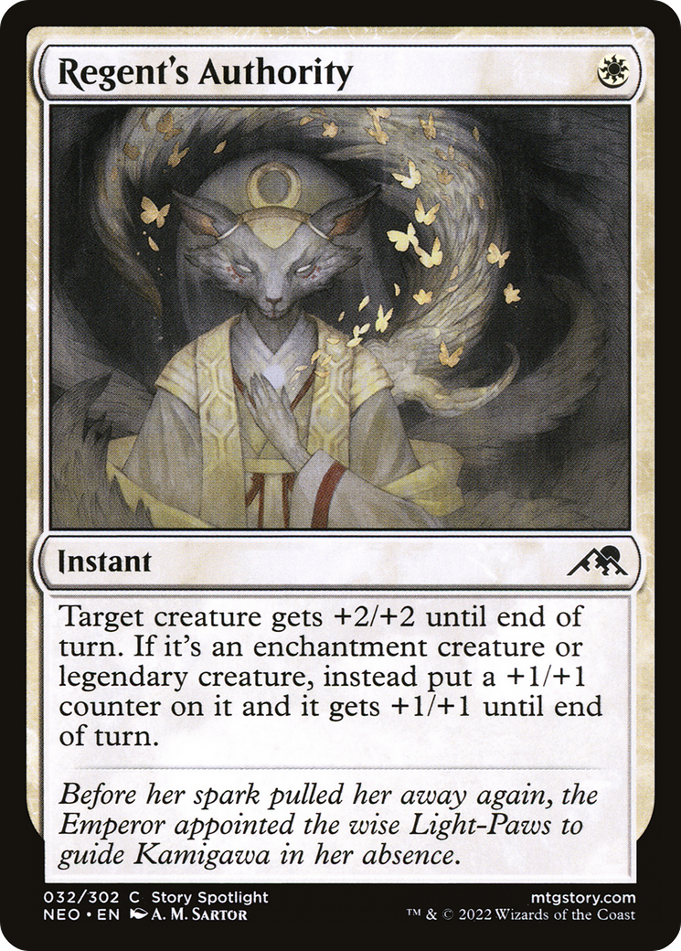 Regent's Authority (NEO-032)  - Kamigawa: Neon Dynasty