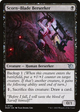 Scorn-Blade Berserker (MOM-124)  Foil - March of the Machine