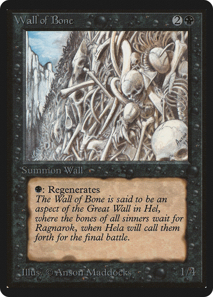 Wall of Bone (LEB-) - Limited Edition Beta