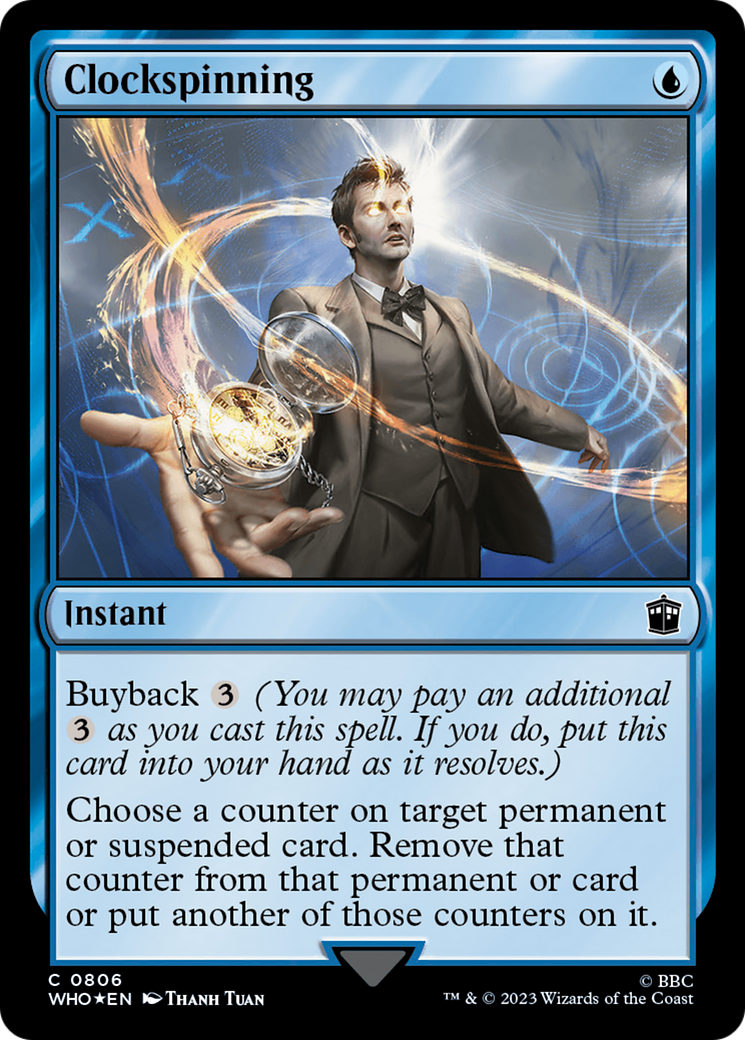 Clockspinning (Surge Foil) (WHO-806)  Foil - Doctor Who