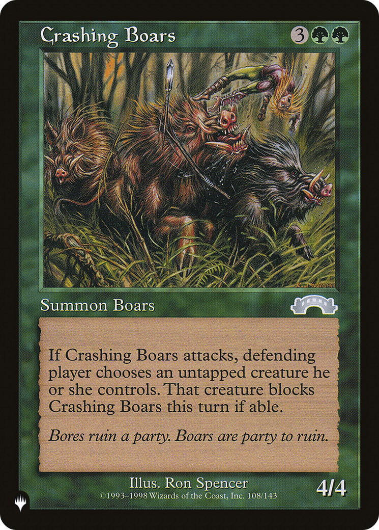 Crashing Boars (LIST-EXO-108)  - The List