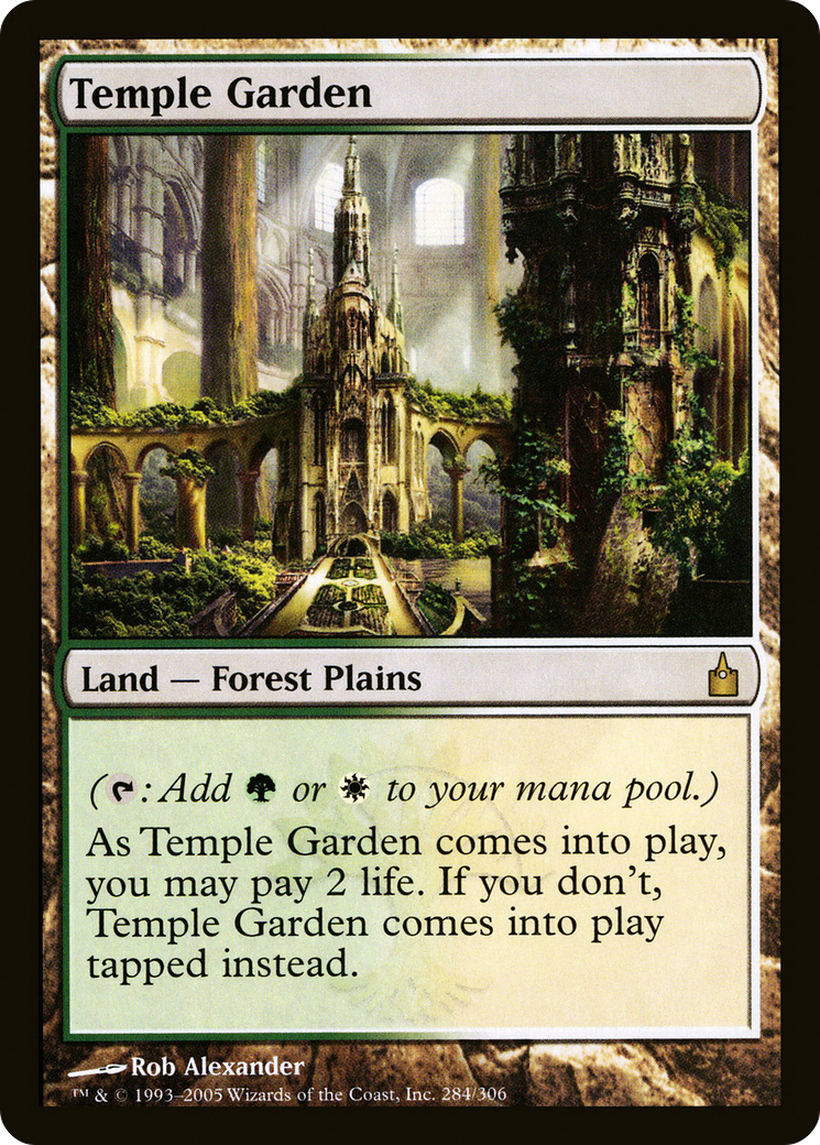 Temple Garden (RAV-284)  Foil - Ravnica: City of Guilds