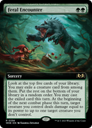 Feral Encounter (Extended Art) (WOE-356)  Foil - Wilds of Eldraine: (Extended Art)