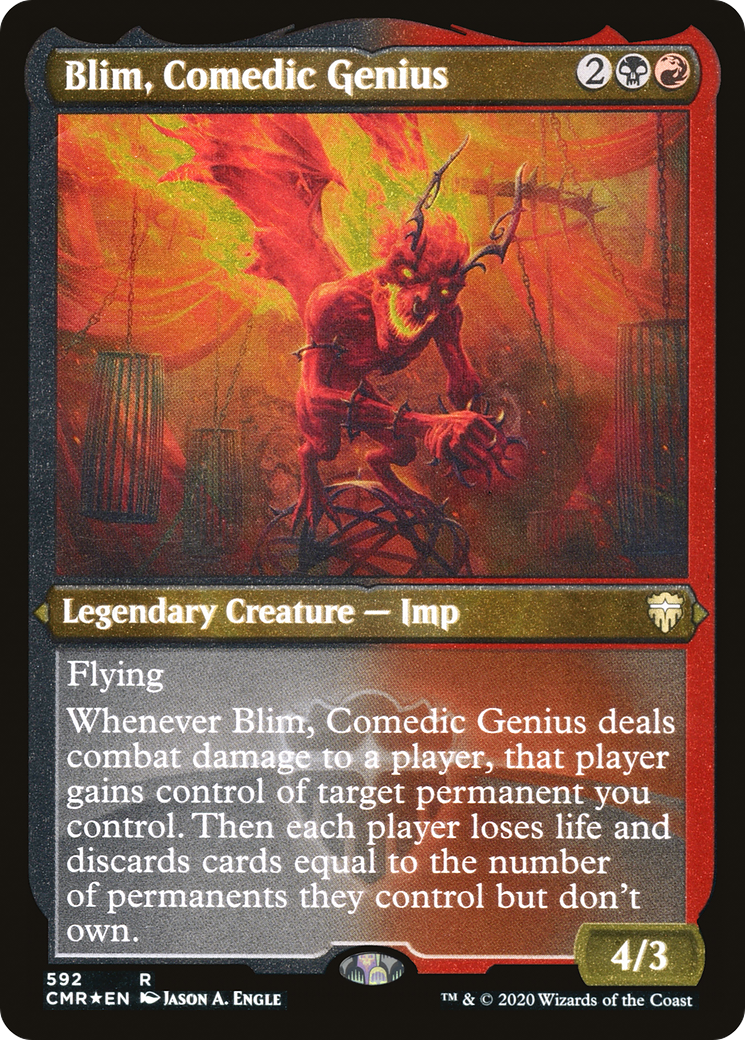 Blim, Comedic Genius (Foil Etched) (CMR-592)  Etched Foil - Commander Legends