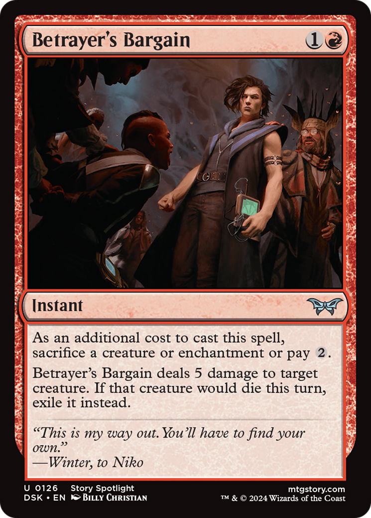 Betrayer's Bargain (DSK-126)  - Duskmourn: House of Horror