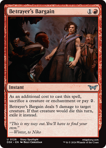 Betrayer's Bargain (DSK-126)  - Duskmourn: House of Horror