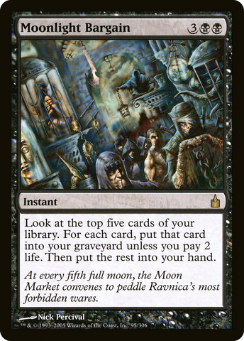 Moonlight Bargain (RAV-095)  Foil - Ravnica: City of Guilds
