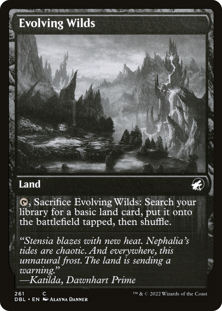 Evolving Wilds (261) (DBL-261)  Foil - Innistrad: Double Feature
