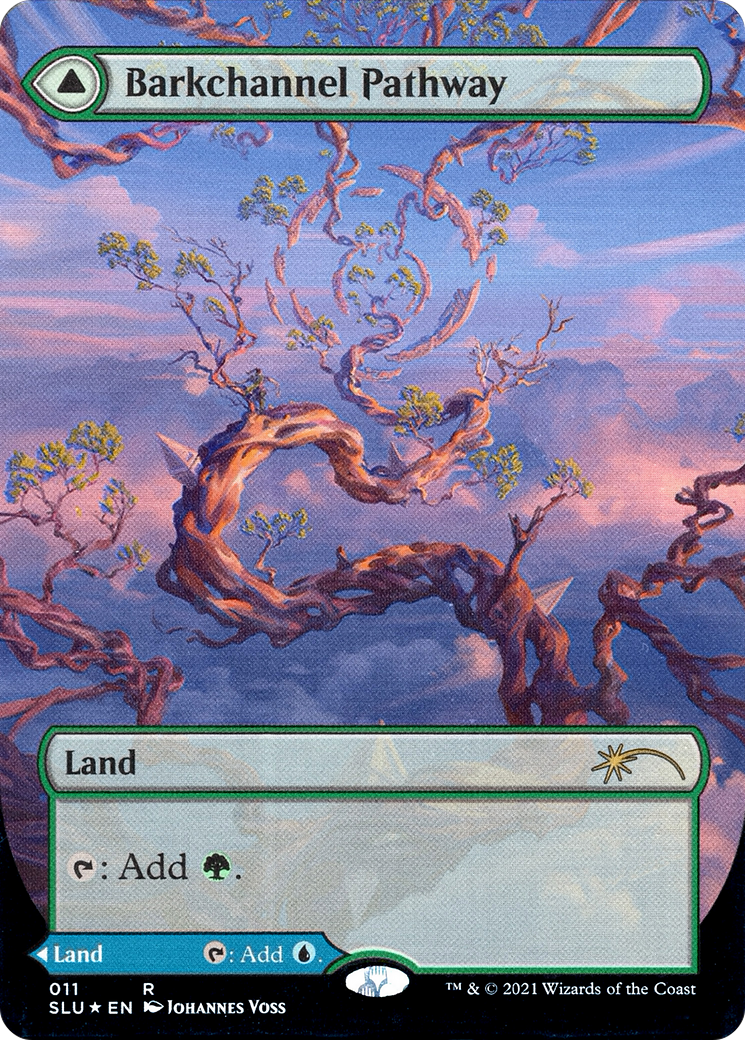 Barkchannel Pathway (Borderless) (SLU-011) - Secret Lair: Ultimate Edition: (Showcase) (Borderless) Foil