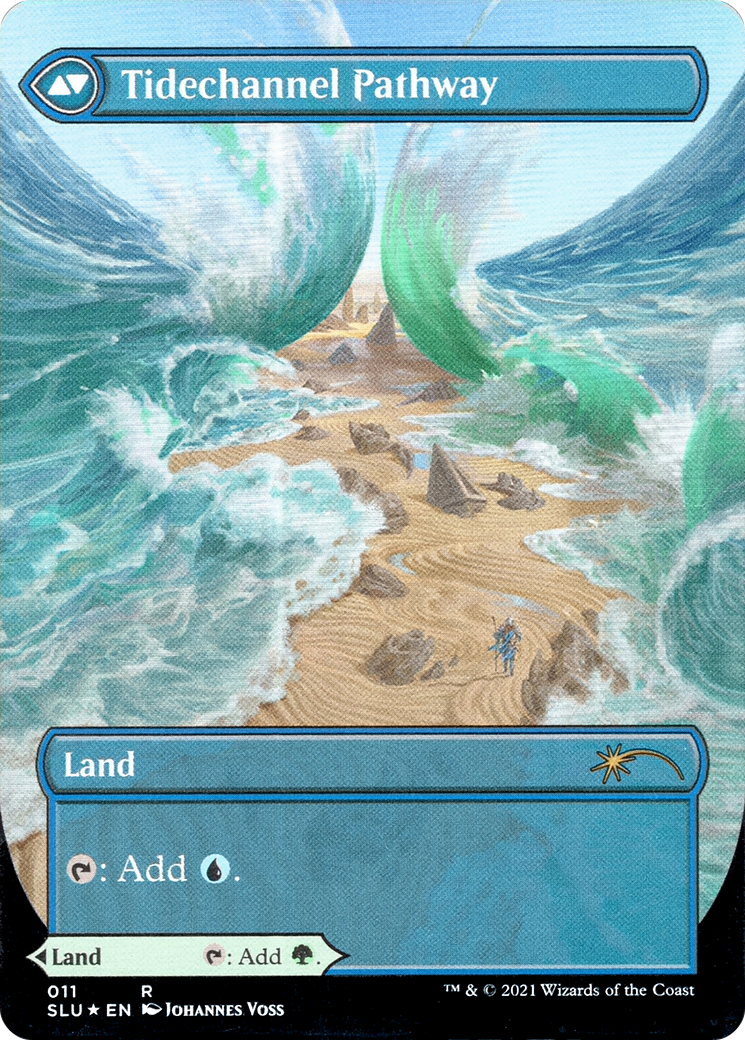 Barkchannel Pathway (Borderless) (SLU-011) - Secret Lair: Ultimate Edition: (Showcase) (Borderless) Foil