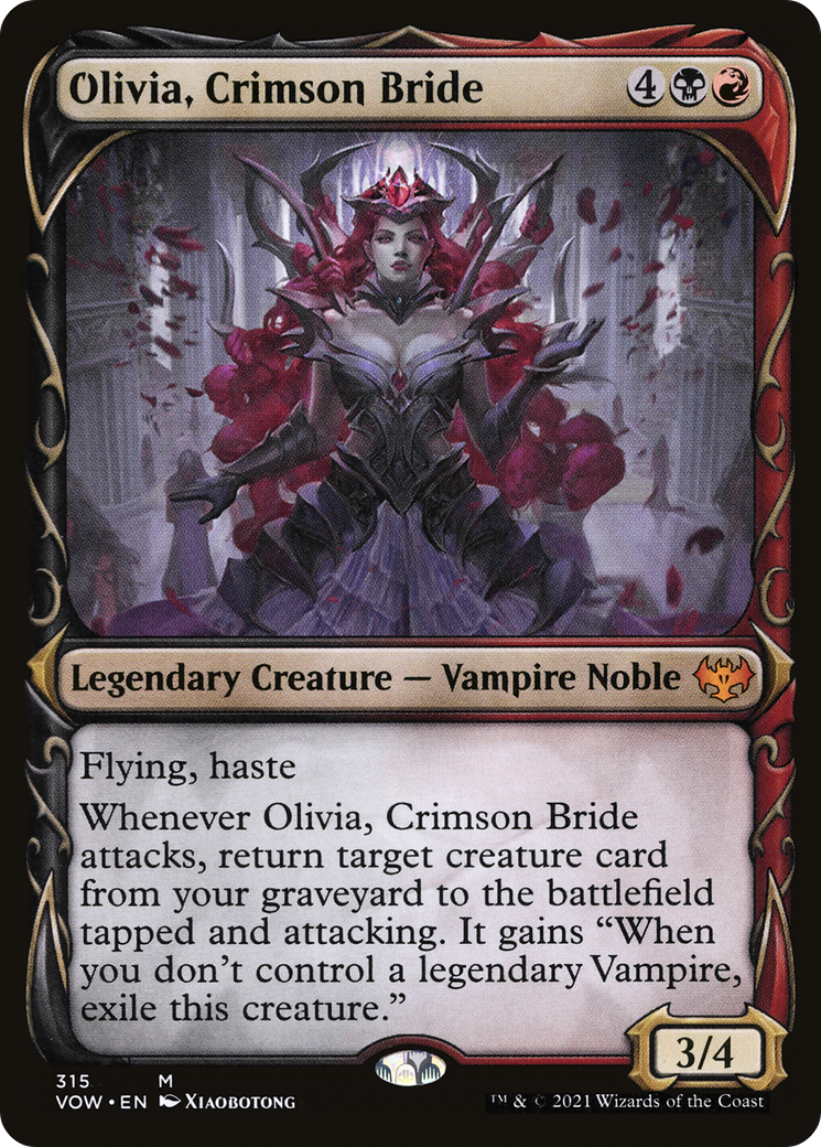 Olivia, Crimson Bride (Showcase) (VOW-315)  Foil - Innistrad: Crimson Vow: (Showcase)
