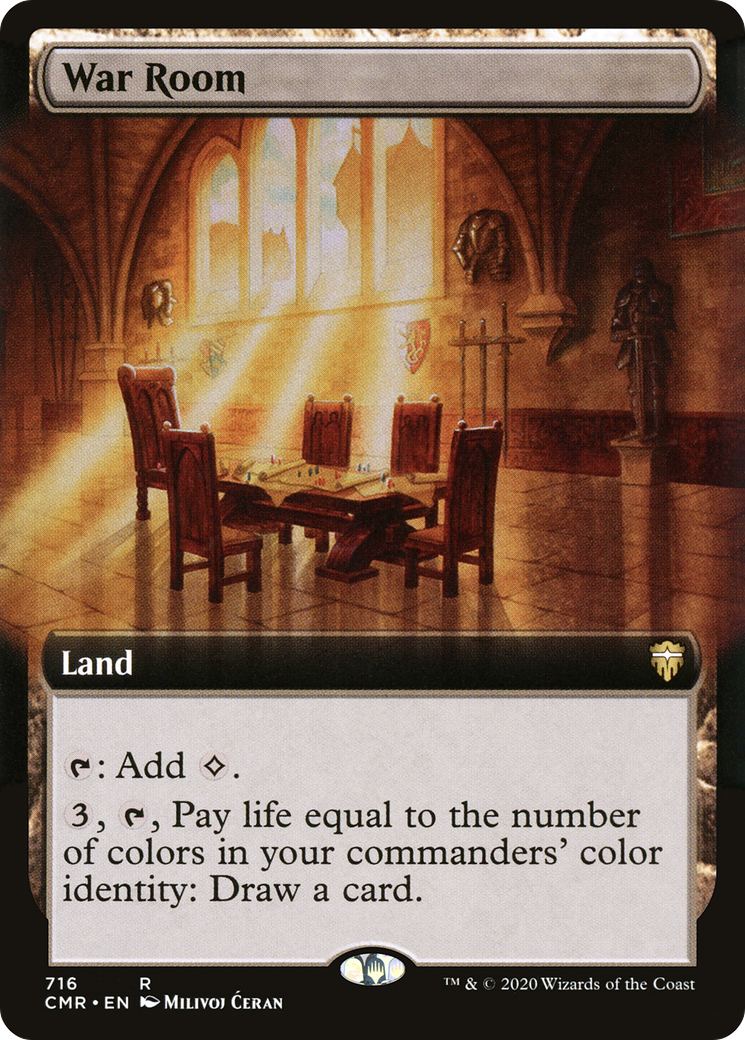 War Room (Extended Art) (CMR-716)  Foil - Commander Legends: (Extended Art)