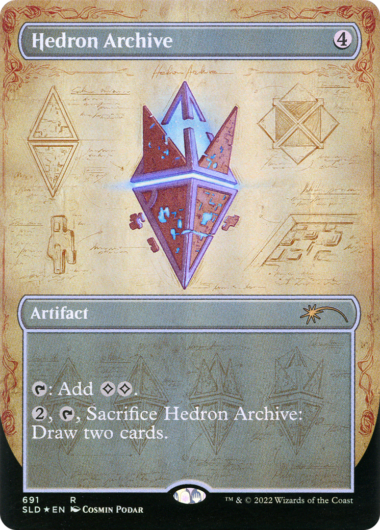 Hedron Archive (Borderless) (SLD-691) - Secret Lair Drop (Borderless) Foil