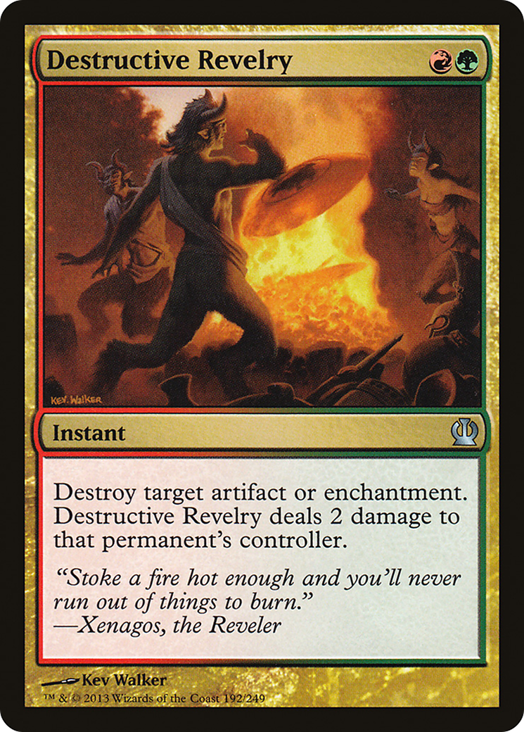 Destructive Revelry (THS-192)  Foil - Theros