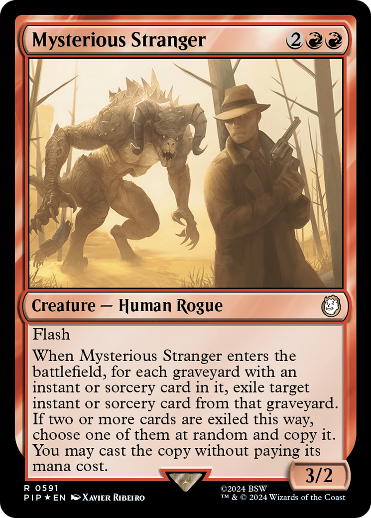 Mysterious Stranger (Surge Foil) (PIP-591) - Fallout Foil