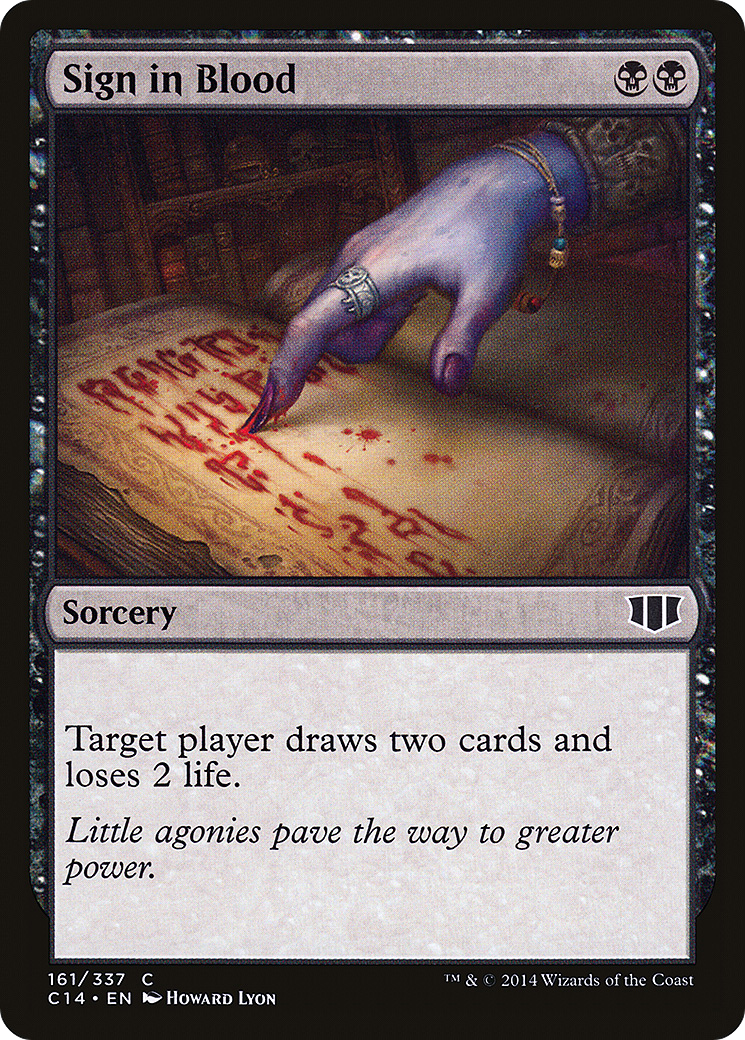 Sign in Blood (C14-161)  - Commander 2014
