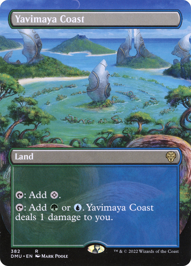 Yavimaya Coast (Borderless) (DMU-382)  Foil - Dominaria United