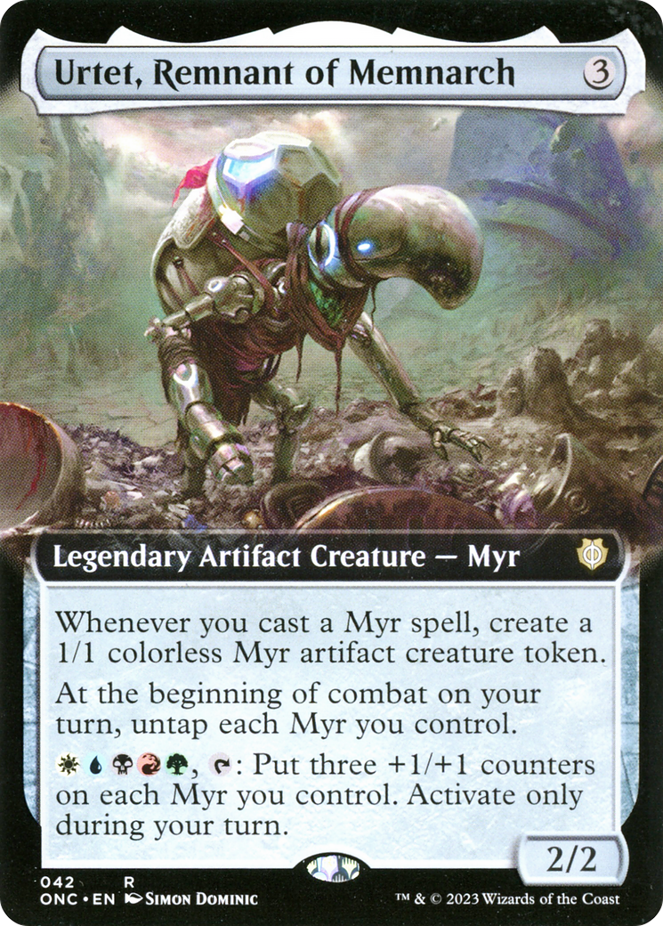 Urtet, Remnant of Memnarch (Extended Art) (ONC-042)  - Phyrexia: All Will Be One Commander: (Extended Art)