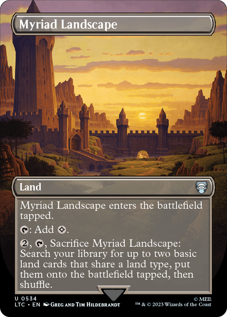 Myriad Landscape (Borderless) (LTC-534)  - Tales of Middle-earth Commander