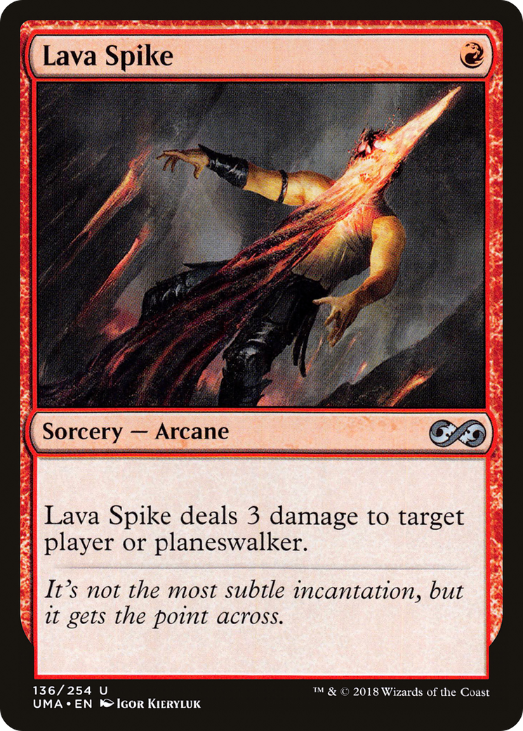 Lava Spike (UMA-136)  Foil - Ultimate Masters