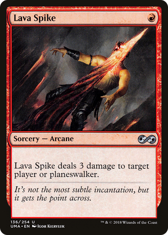 Lava Spike (UMA-136)  Foil - Ultimate Masters