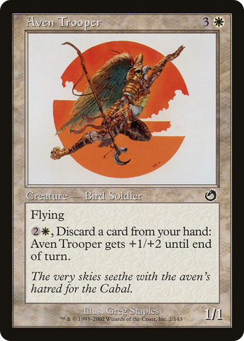 Aven Trooper (TOR-002)  Foil - Torment