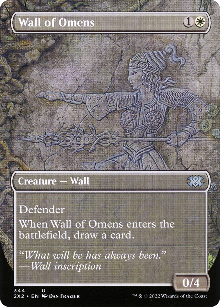 Wall of Omens (Borderless) (2X2-344)  - Double Masters 2022